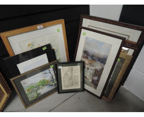 A selection of vintage prints and original artworks