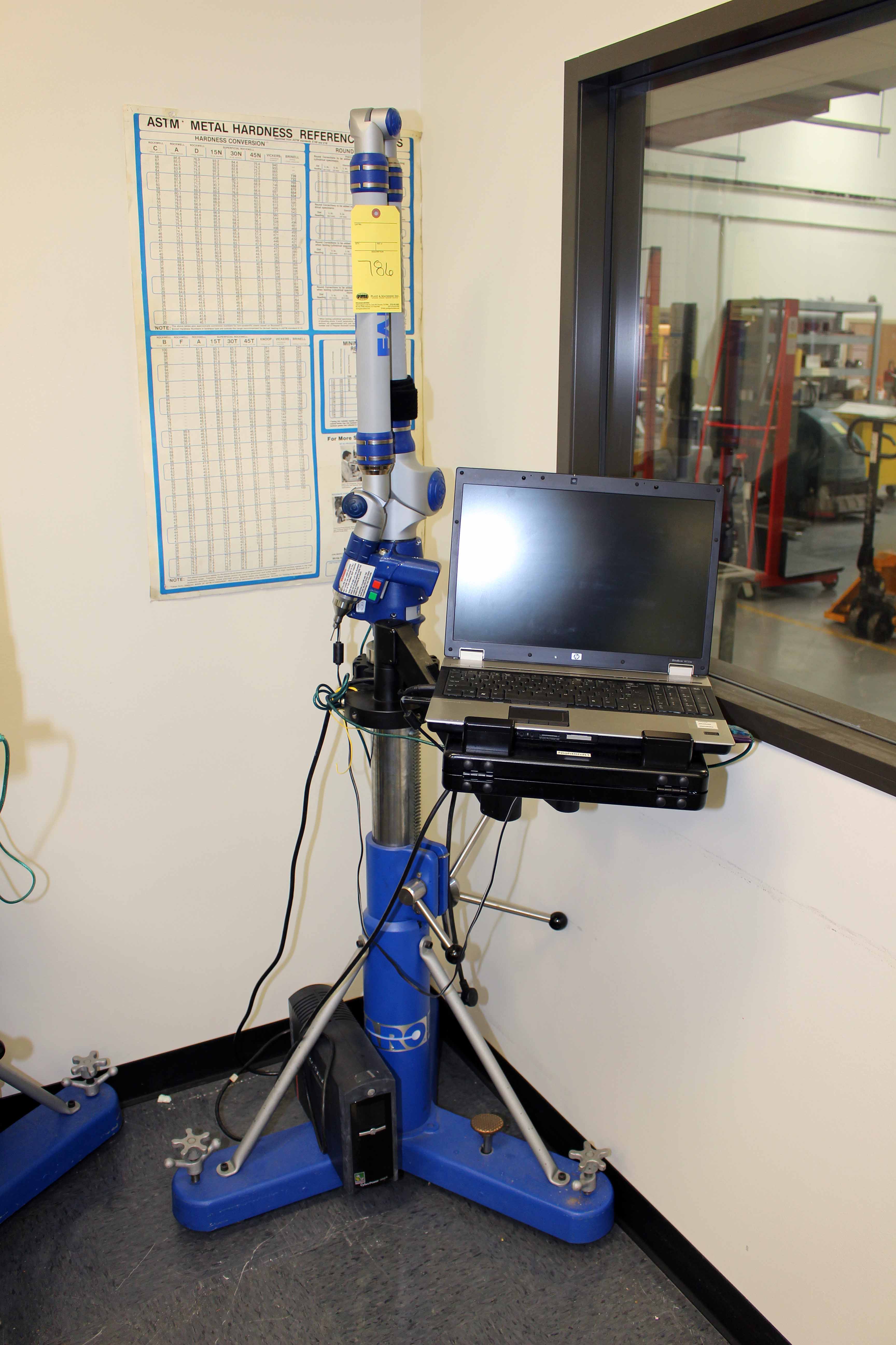 PORTABLE MEASURING ARM, FARO â€œPLATINUMâ€ , new 2005, roller tripod