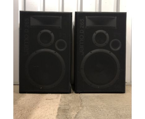 A pair of Jamo amplifier speakers