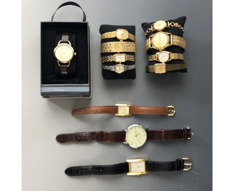 Various vintage wristwatches, including Federal, Enicar, Pulsar, Rotary and Timex etc.