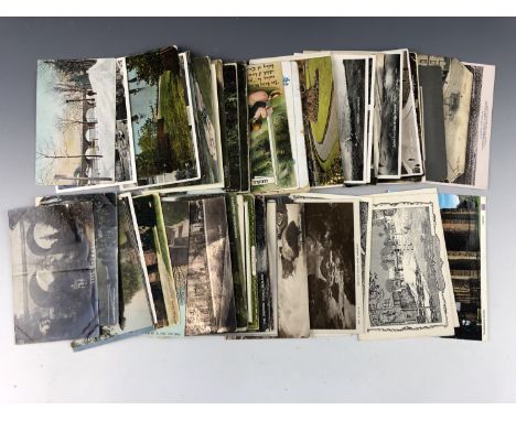 A quantity of vintage postcards relating to Carlisle, Armathwaite, Silloth, Gilsland, Caldbeck, Monkhill etc