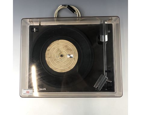 A Philips Hi-Fidelity International record player, circa 1970s