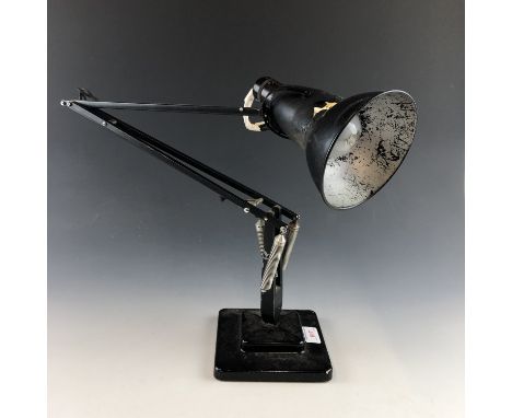 A vintage Herbert Terry Anglepoise lamp, (shade a/f)