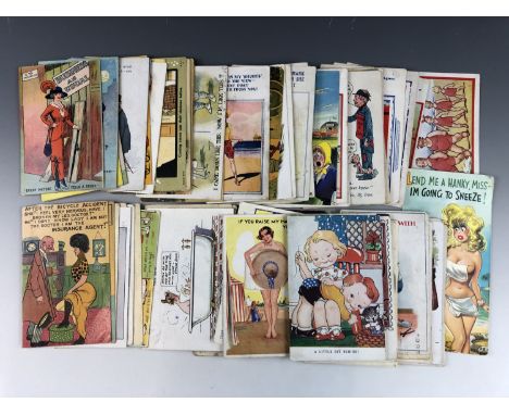 A quantity of vintage humorous postcards  