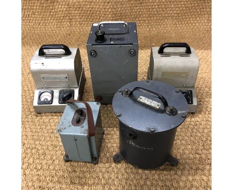 Five various vintage transformers / power supplies