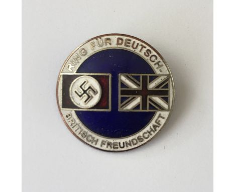 A British Freundschaft enamel badge