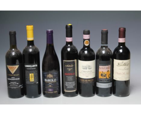 EIGHT BOTTLES OF ITALIAN RED WINE TO INCLUDE ONE BOTTLE OF ANTARIO BAROLO 2007 (8)