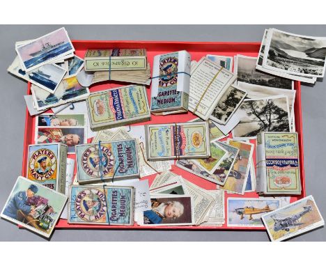 A SMALL SELECTION OF CIGARETTE CARDS, to include incomplete sets, Animals of the Countryside, International Airliners, Britai