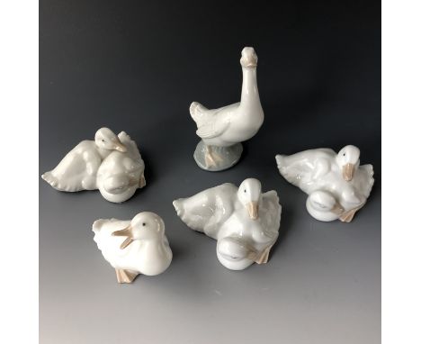 Nao duck and goose figurines