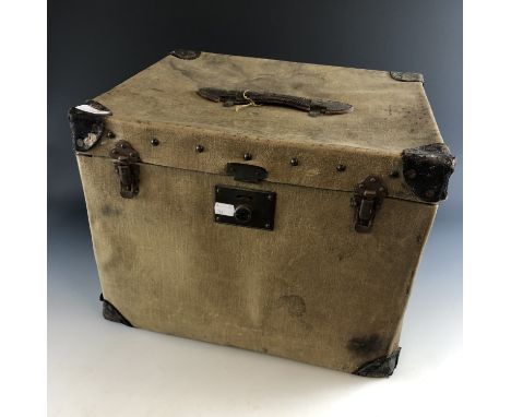 A canvas trunk