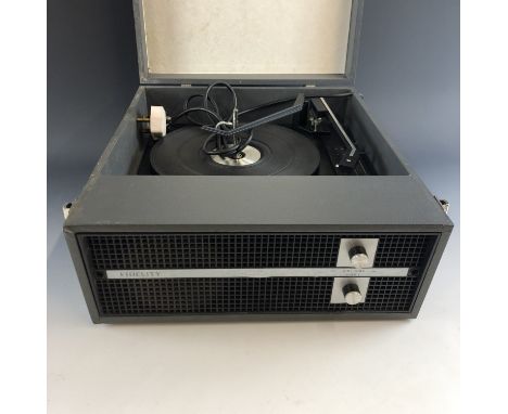 A vintage Fidelity record player with BSR deck