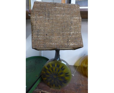 A 1960's porcelain table lamp, stamped KP 