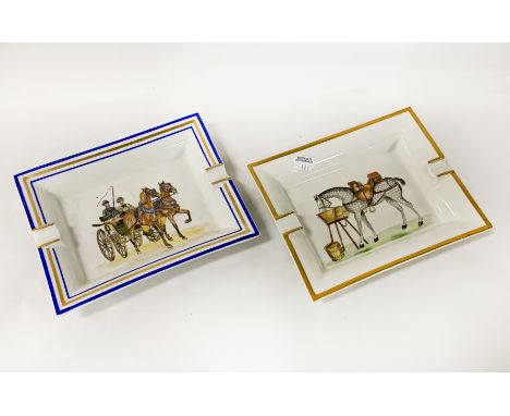 PAIR OF HERMES ASHTRAYS