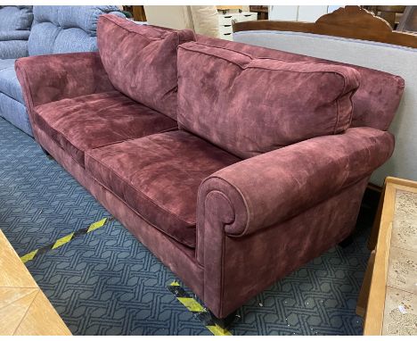 DURESTA PURPLE SUEDE SOFA