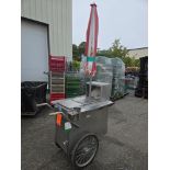 Portable Hot Dog Cart with Umbrella