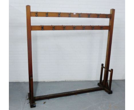 A vintage floor standing hat & coat  stand, 186 x 183cm