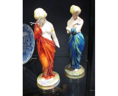 A pair of Royal Worcester figures, Joy & Sorrow' - one with damage (2)  