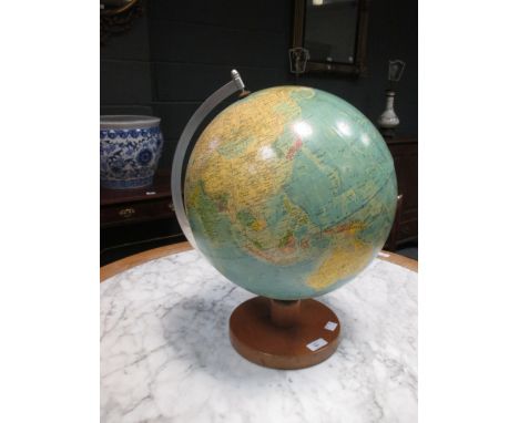 A 20th century terrestrial globe  
