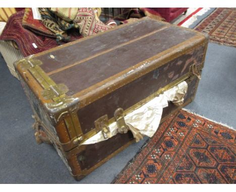 The Cabin Trunk and evening dresses of 'Weeney', Mrs Amoret Fitzrandolph Leader, with her Baltimore, USA, address, and other 