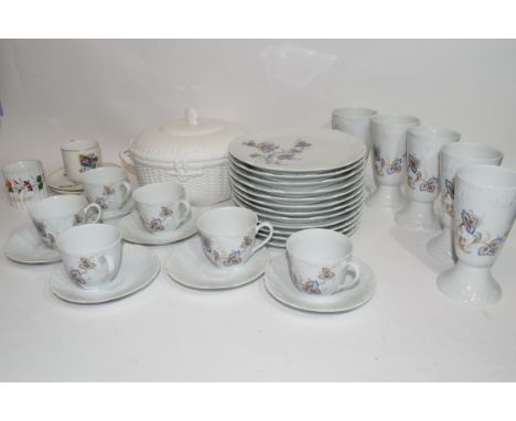 Quantity of ceramics mainly by Limoges, coffee cups, saucers, side plates etc