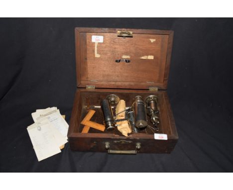 Crosby Steam Gauge and Valve Co of Boston, Massachusetts, hardwood cased steam engine indicator complete with original wooden