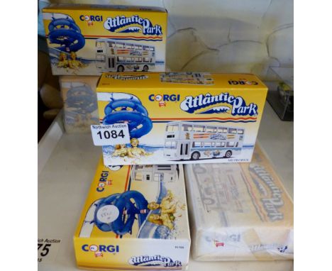 Eight limited edition Corgi buses,as new in box
