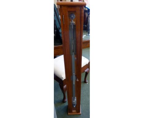 Mahogany glazed cased scientific barometer by Griffin & George
