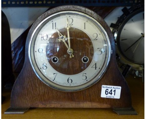 Anvil chiming mantel clock