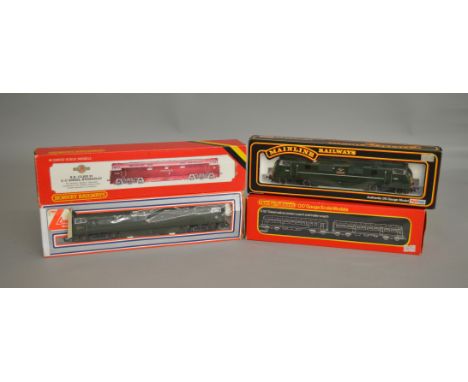 OO Gauge. 4 boxed Locomotives including two by Hornby - R.352 BR Class 52 Western Diesel and R.157 Diesel Railcar Power and T