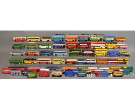 65 unboxed buses / Trolleybus's in various scales by Corgi, EFE, Original Omnibus etc (65).