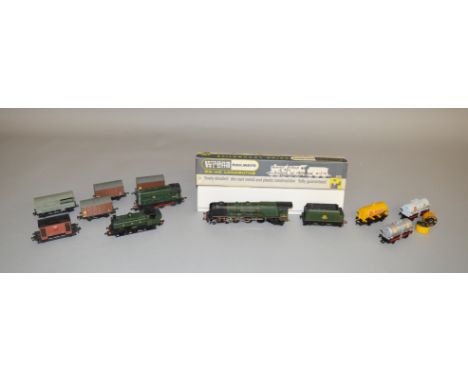 OO Gauge. 3 unboxed Locomotives including a Bachmann GWR 0-6-0 Tank, a Tri-ang BR Diesel Shunter and a&nbsp; Hornby 4-6-2 Loc
