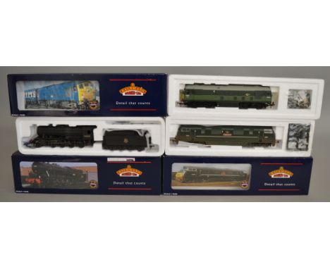OO Gauge. 3 boxed Bachmann&nbsp; Locomotives including 32-427 Class 24 Diesel&nbsp; 'D5085', 32-058 Class 42 Warship Diesel a