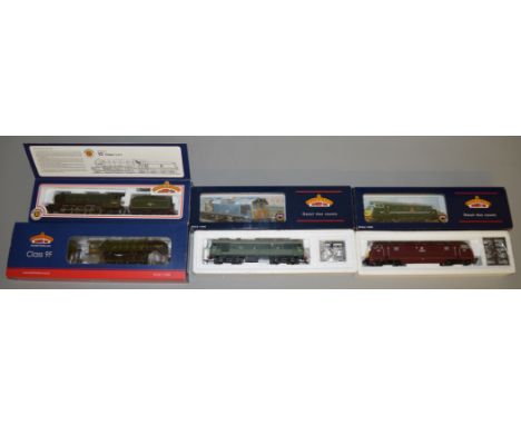 OO Gauge. 4 boxed Bachmann Locomotives, 32-850A BR Standard Class 9F '92220 Evening Star', 31-552 V2 '60964 Durham Light Infa