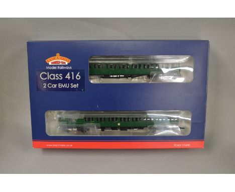 OO Gauge. A boxed Bachmann 31-376Z 2EPB EMU 5759 Late SR Multiple Unit green, produced exclusively for Lord &amp; Butler (DCC