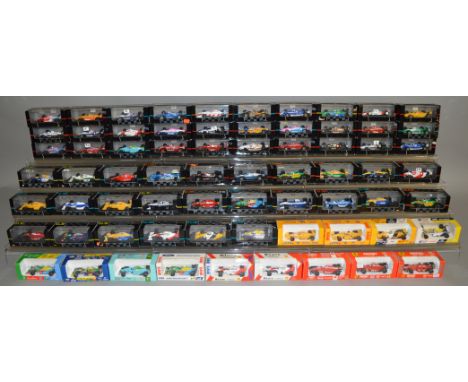 69 boxed diecast models by Onyx,&nbsp; 1:43 scale Racing Cars for their "Indycars Of Formula 1" collection (69).