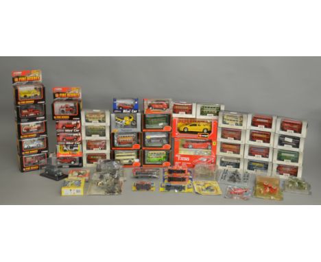 A quantity of diecast models in various different scales by EFE, Maisto, Bburago, Corgi and others, including 24 Exclusive Fi