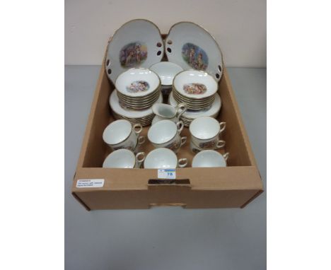 Victoria Austria tea service with classical figural decoration - 12 place settings 