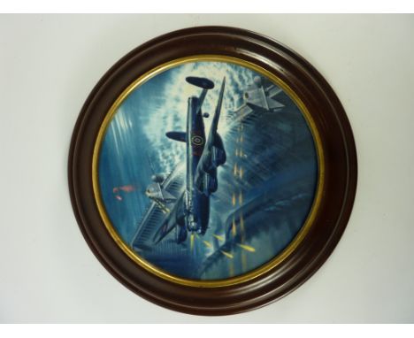 Dambusters Memorabilia - 'Goner 68A' Royal Worcester limited edition framed collector's plate together with certificate signe