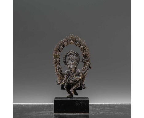 Dimension: Height 12 cm ; Wide 5 cm ; Depth 3 cm with baseWeight: 141 grams with base Ganesha, lord of obstacles, can both cr