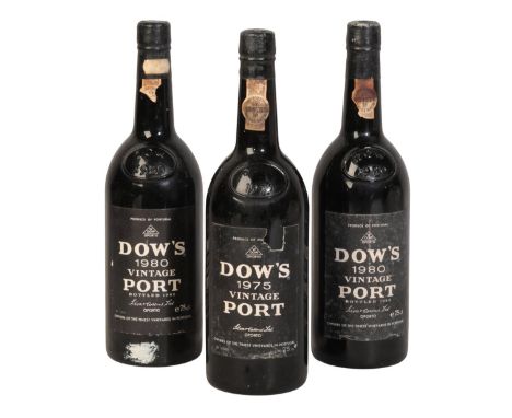 DOW'S VINTAGE PORT 1980 two 75cl bottles, together with a bottle of the 1980 vintage (3)
