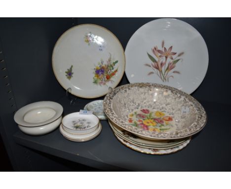 A selection of ceramics including Royal Worcester and Beswick