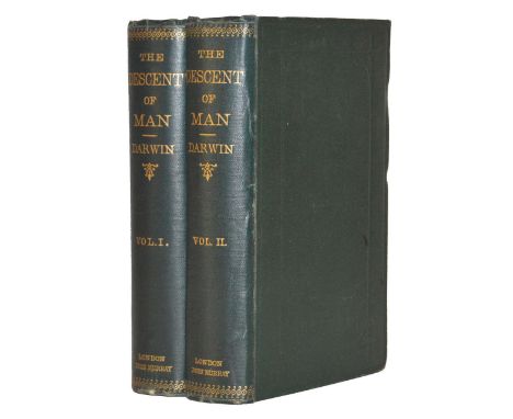 Darwin, Charles. The Descent of Man, and Selection in Relation to Sex, 2 volumes, first edition, ?second issue, 'eighth thous