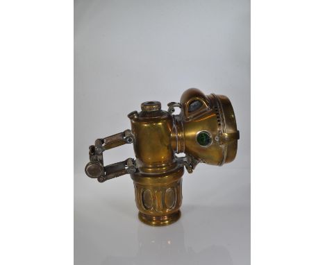Powell & Hanmer ltd. Chieftain brass vintage bicycle lamp, height 18cm length 19.5cmvery good condition 