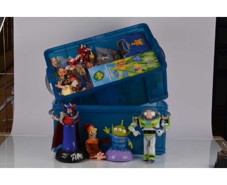 Toys From Animated Films, Think Way A Bug's Life Interactive Talking Hopper, Electronic Talking Flik, Toy Story Talking Woody