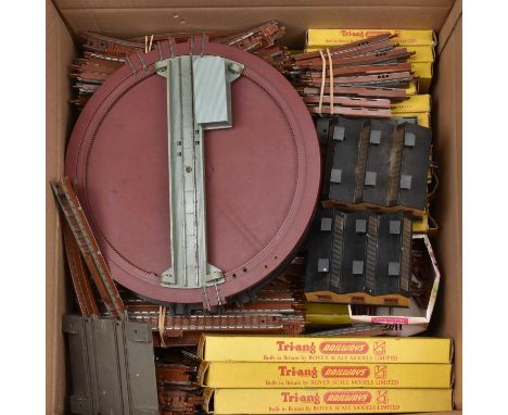 Very large quantity of Tri-ang TT Gauge Type A solid Track,  including Straights (140, including Adaptor Track,  Uncoupling r