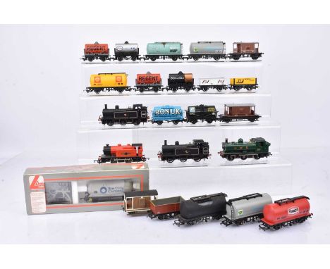 Hornby Lima 00 gauge Steam Tank Locomotives with freight wagons (36), Hornby BR black  3F class Jinty 0-6-0 Locomotive 47458 