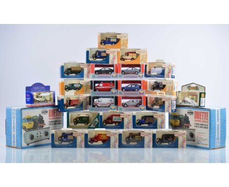 Hammett and Morgan controllers Hornby track and Days Gone and other trackside vehicles, comprising in original boxes H&M Duet