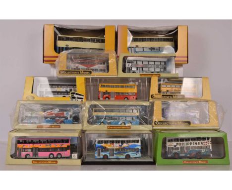 Collectors Model Buses Far Eastern Buses (13), cased mainly with card sleeves, includes 1:76 scale models (11)  card sleeve t