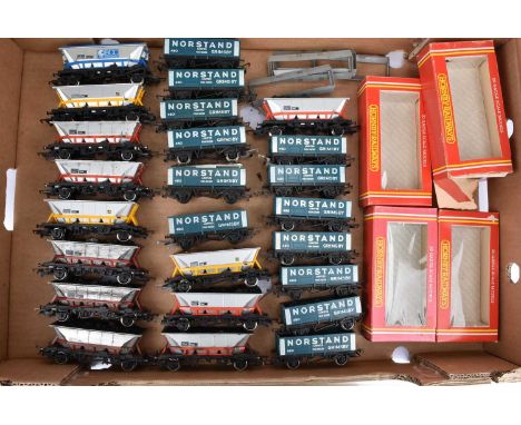 Hornby Margate OO Gauge Rakes of Hopper and Ore Wagons (25), an unboxed rake of thirteen Norstand open ore trucks, together w