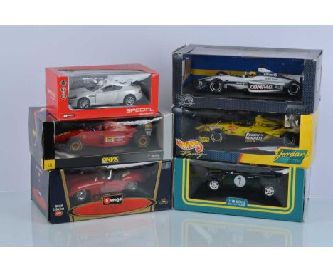 Modern Diecast 1:18 Scale and Smaller Competition and Road Vehicles, all boxed, 1:18 scale F1, Hotwheels 26735 Williams F1 Ra